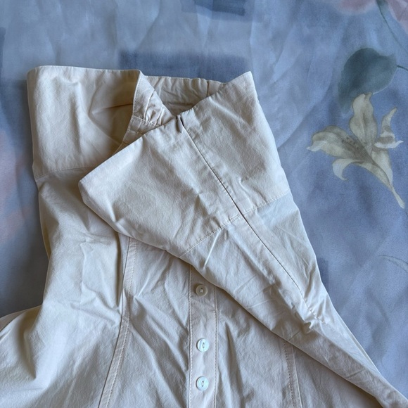 MYMUMMADEIT BUTTON MINI DRESS - BONE - Picture 13 of 16